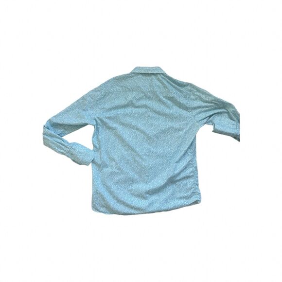 Stacy Adams Cotton Ditsy Floral Button Up Shirt Size 18.5 38/39 - Picture 2 of 8